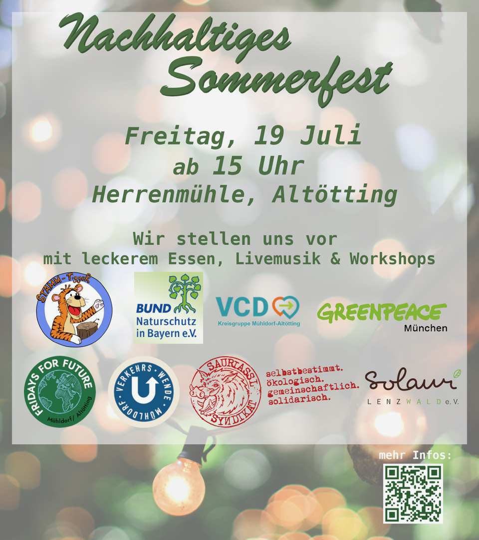 Nachhaltiges Sommerfest in Altötting